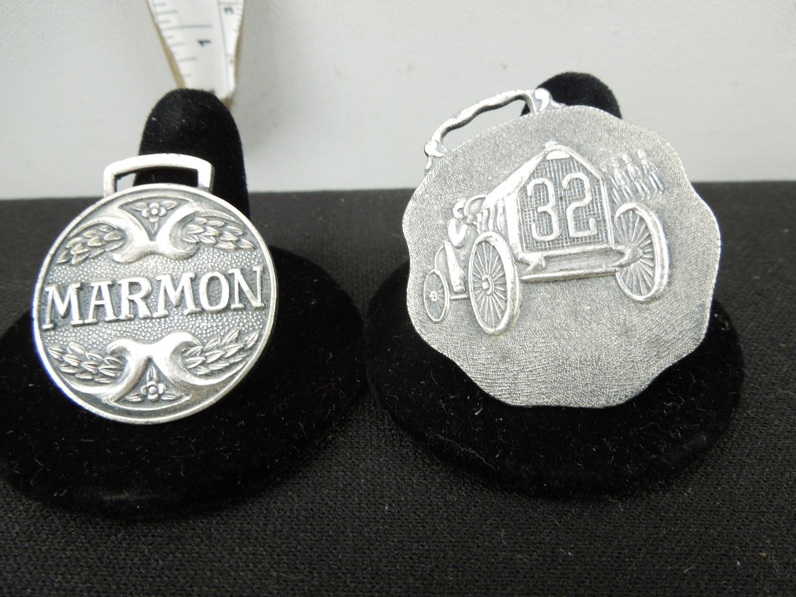 Lot of 2 Automobile Fobs; Marmon & Marmon Wasp #32 (Winner of First Indianapolis 500) (1 of 2)