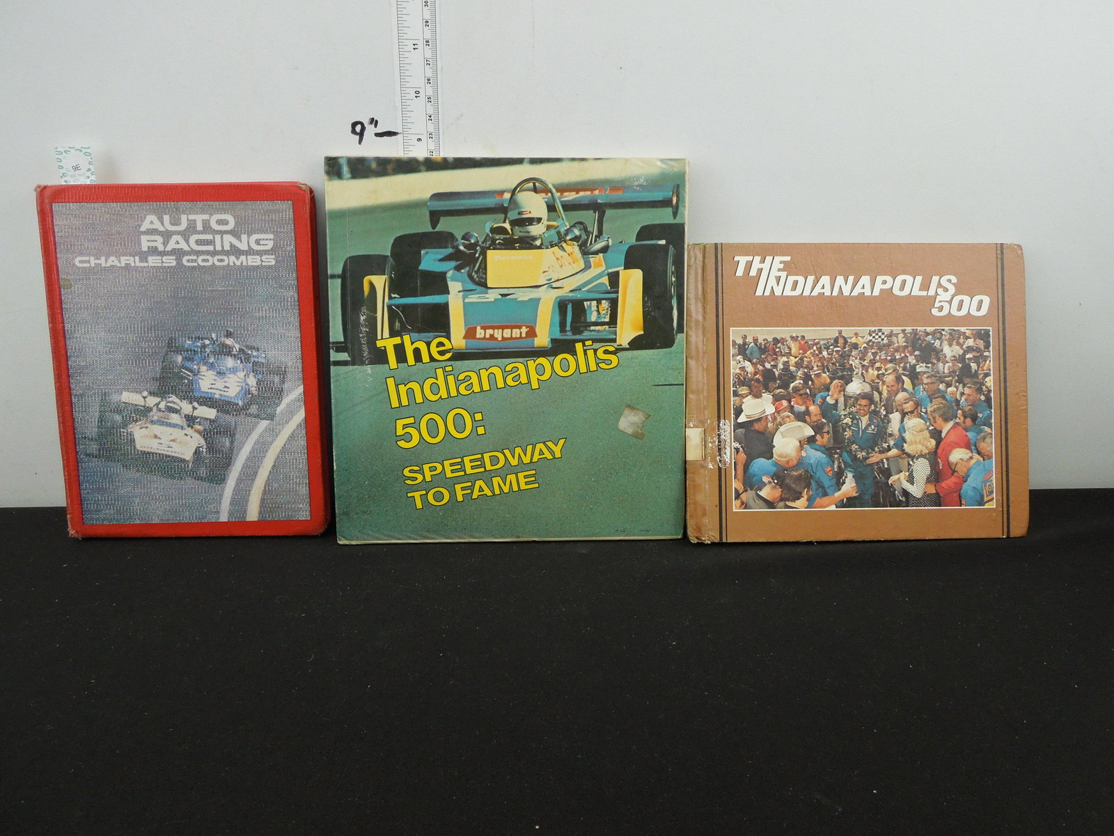 Lot of 3 Books; The Indianapolis 500, Auto Racing, & The Indianapolis 500 Speedway to Fame (1 of 4)