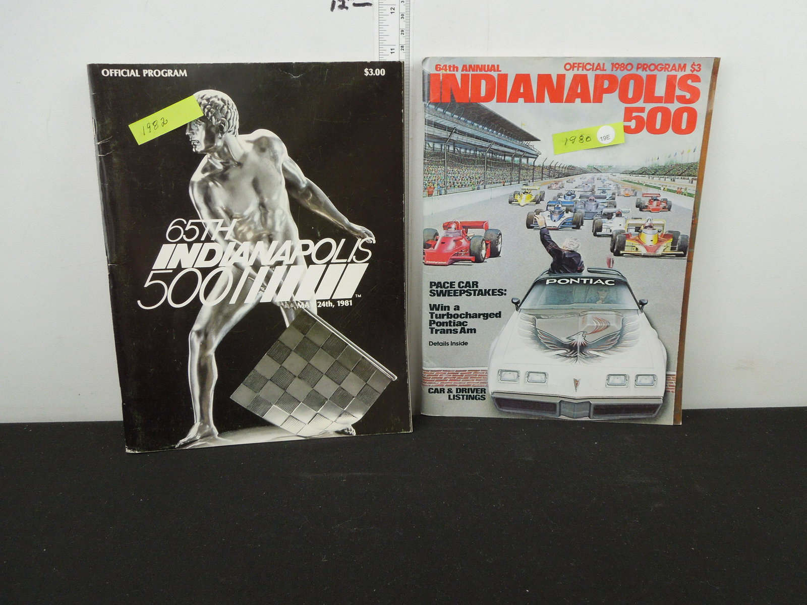 Lot of 2 Indianapolis 500 Official Programs; 1980 & 1982 (1 of 3)