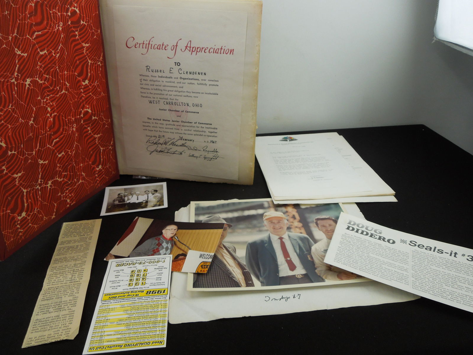 Personal Scrapbook of Russ Clendenen - Lots of Great Vintage Racing Photographs! (1 of 9)