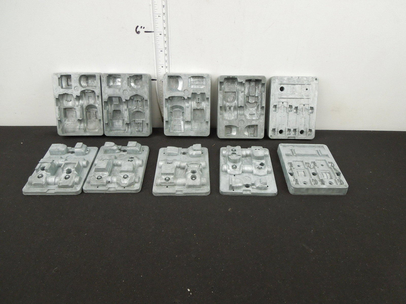 1969 Hot Wheels Factory Mold Sets; (4) Complete and (2) Individual Halves Without Mates (1 of 11)