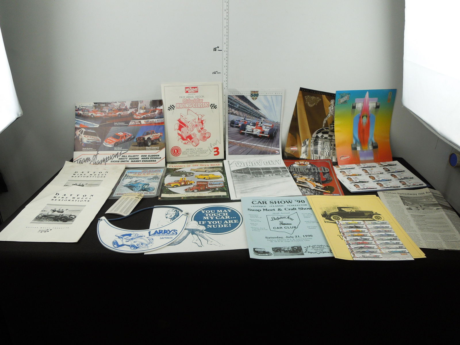 Lot of Racing and Automotive Publications; Indoor Midget Racing Program, Indy Starting Fields, (1 of 8)