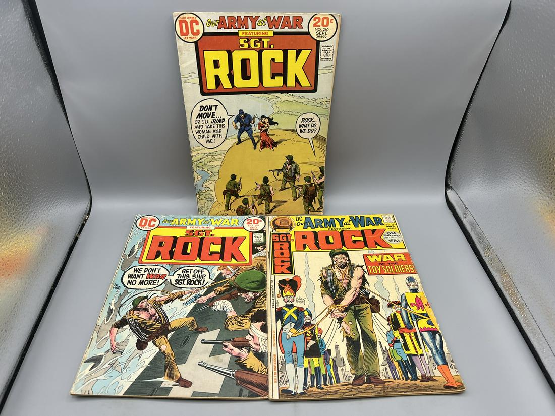 Lot of (3) Our Army At War Comic Books - #260, #259, & #243 (1 of 2)