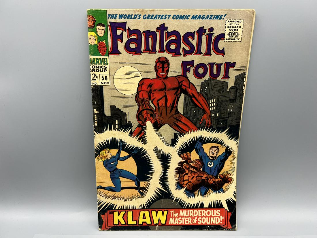 Fantastic Four #56 - Appearances of Klaw, Dr Doom, Silver Surfer, Inhumans, Black Panther - Marvel (1 of 4)