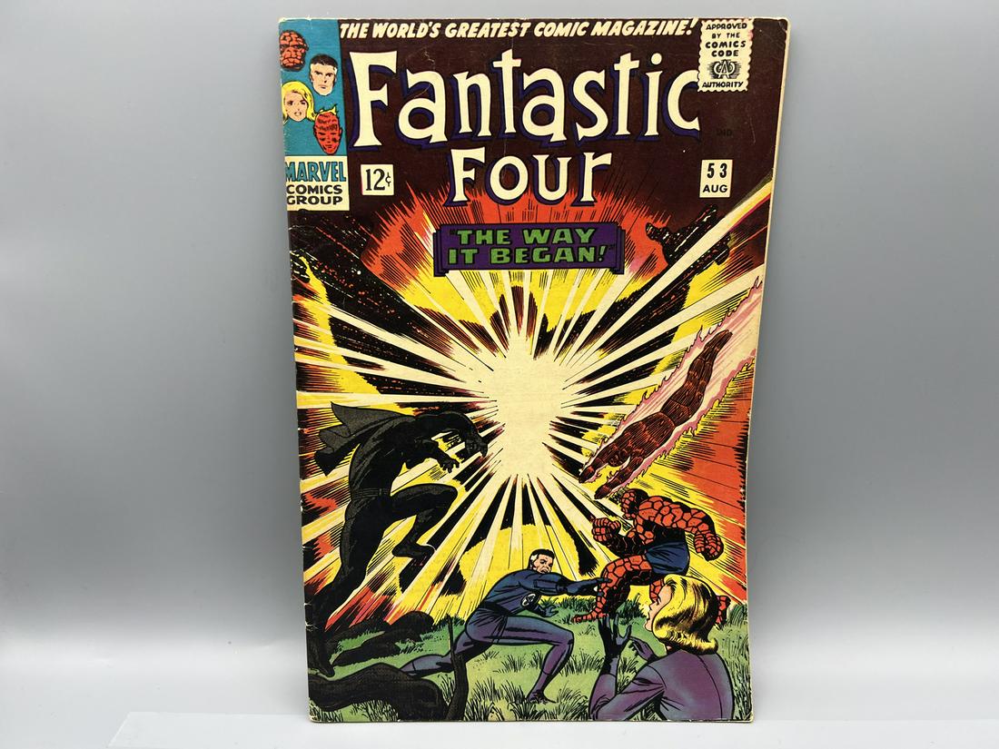 The Fantastic Four #53 - 2nd appearance and origin of the Black Panther - 1st app of Klaw: The Fantastic Four #53 - 2nd appearance and origin of the Black Panther - 1st app of Klaw