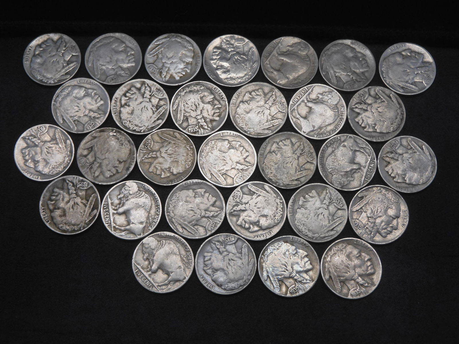 1930 Full Date Buffalo Nickels Qty 40