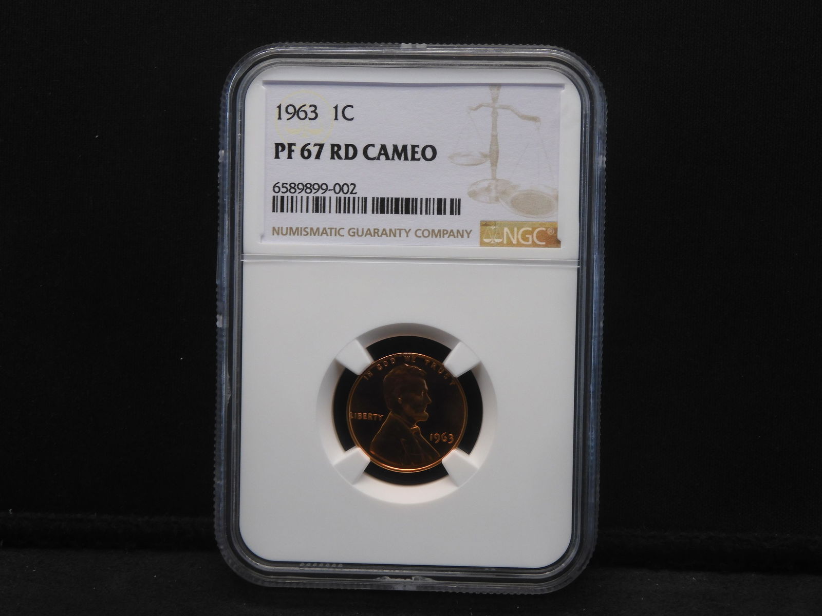 1963 Lincoln Cent - NGC PF67 RD CAMEO (1 of 4)