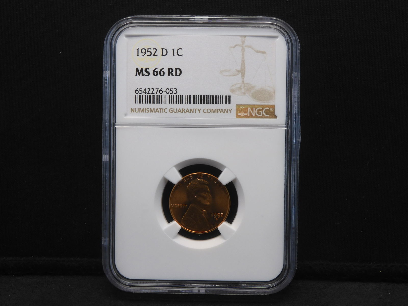 1952-D Lincoln Wheat Cent - NGC MS66 RD (1 of 4)