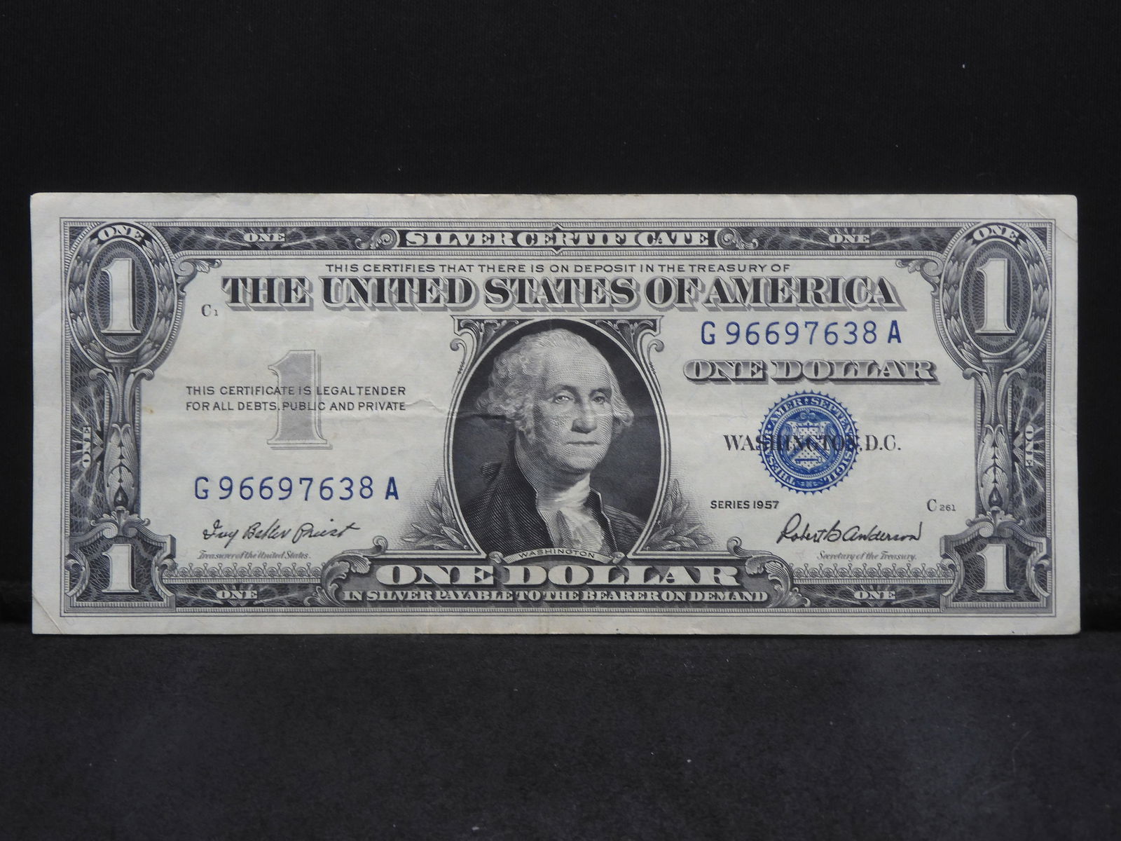 Series 1957 $1.00 Silver Certificate Note - Avg. Circ (1 of 3)