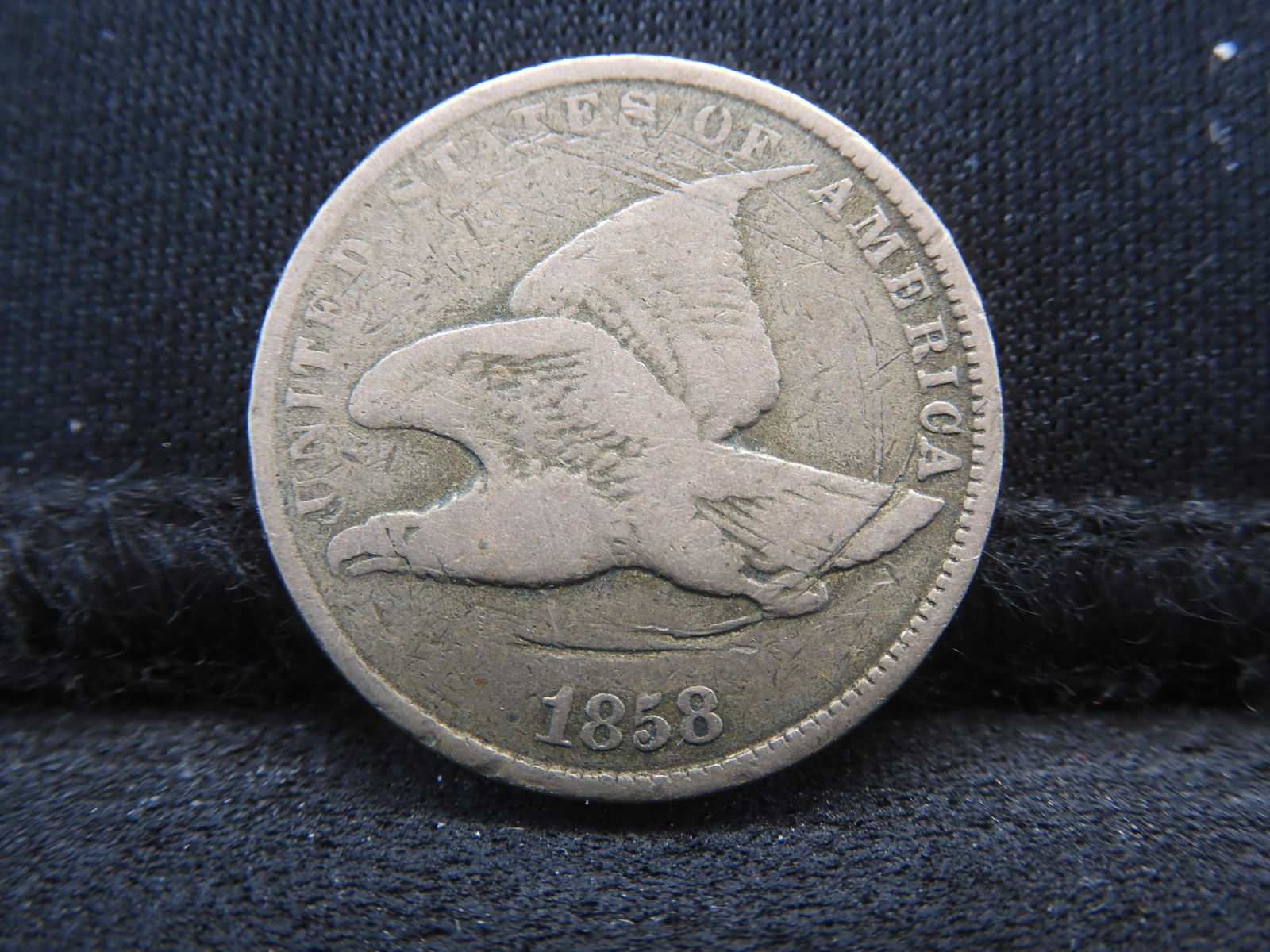 1858 Flying Eagle Cent - Avg. Circ (1 of 2)