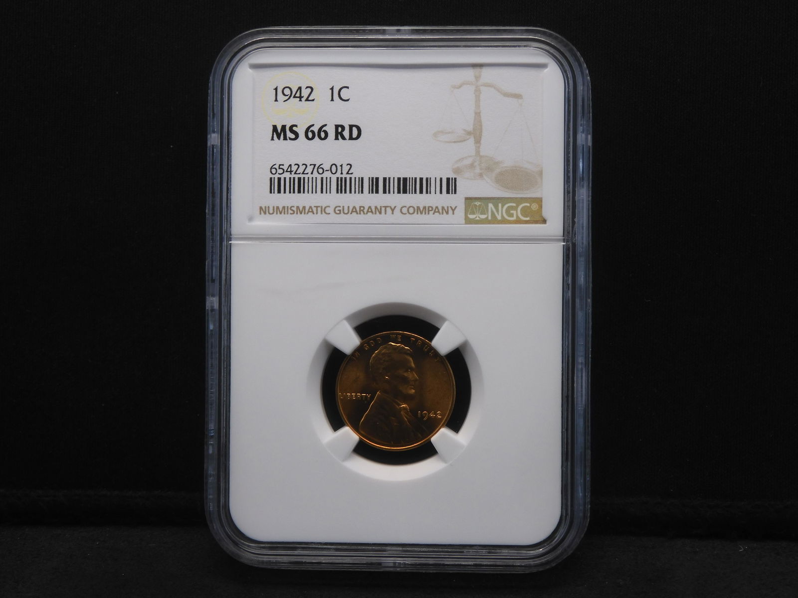 1942 Lincoln Wheat Cent - NGC MS66 RD (1 of 4)