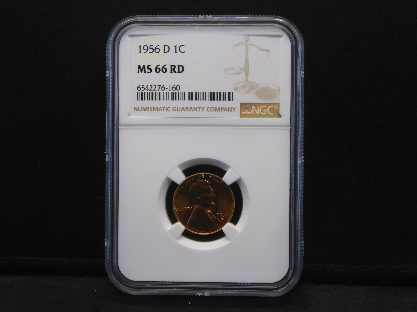 1956-D Lincoln Wheat Cent - NGC MS66 RD (1 of 4)