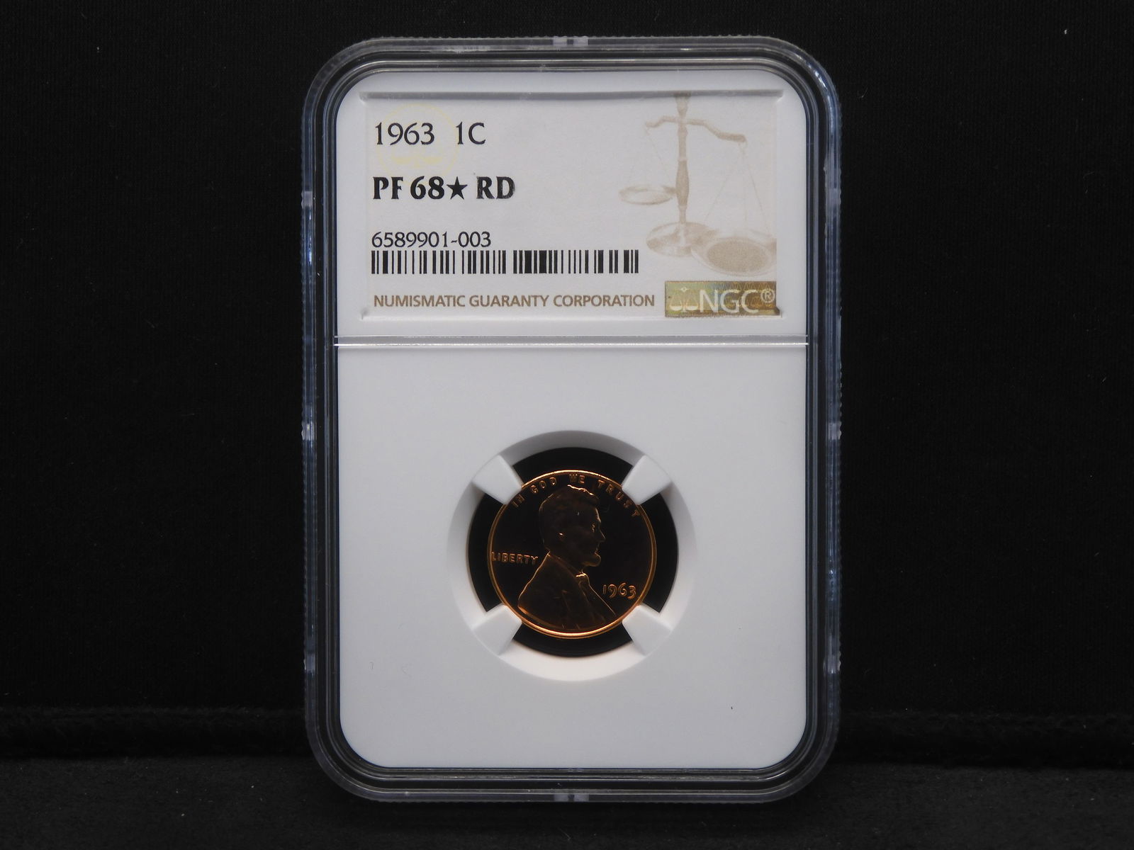 1963 Lincoln Cent - NGC PF68* RD - NGC 50 Non Star (1 of 4)