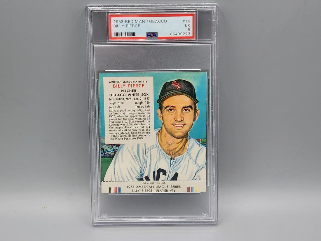 1953 Red Man Billy Pierce #16 PSA 5 (1 of 2)