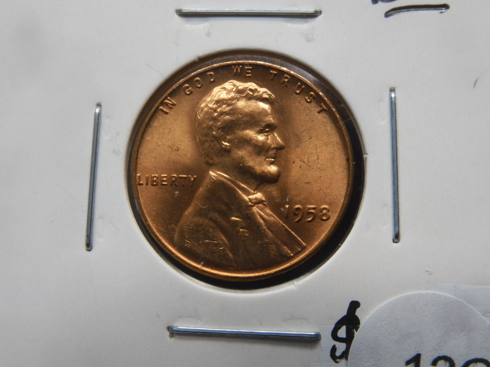 1958 Lincoln Wheat Cent RED BU (1 of 3)