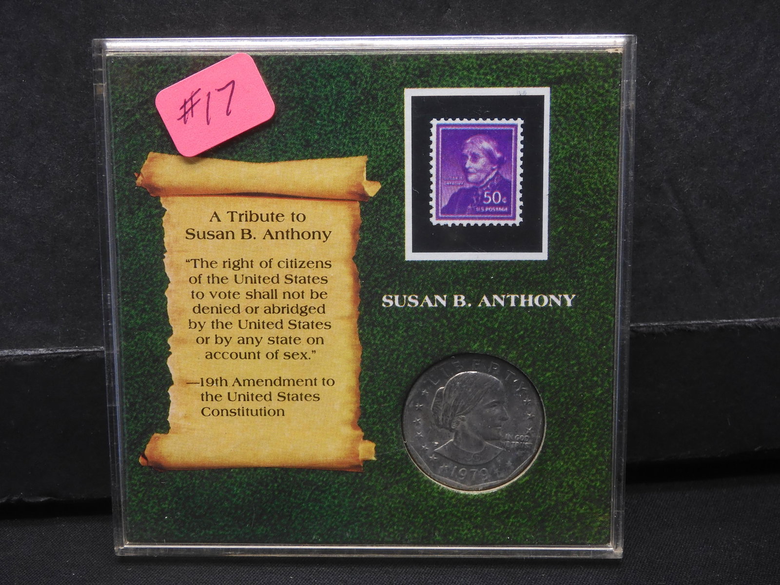 1979-P Susan B. Anthony Tribute Coin & Stamp: 1979-P Susan B. Anthony Tribute Coin & Stamp