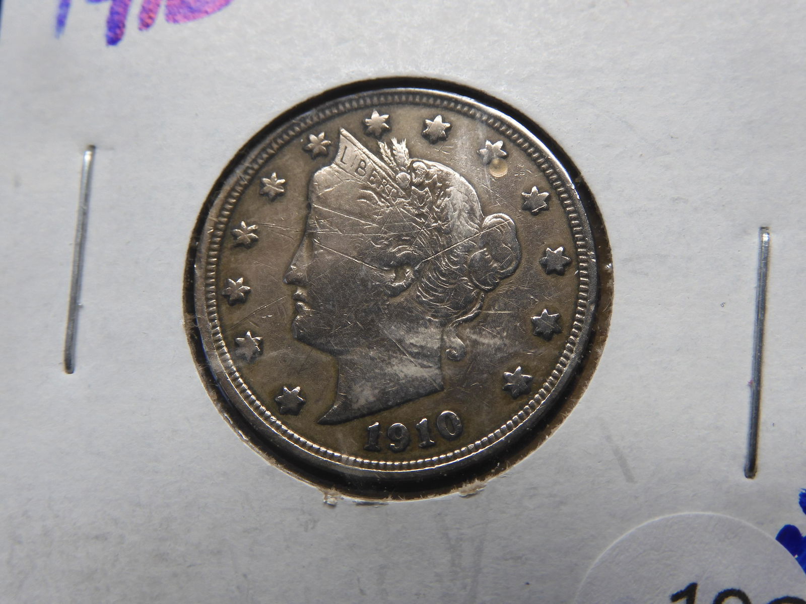 1910 Liberty Head V Nickel. Better Grade, FULL LIBERTY (1 of 3)