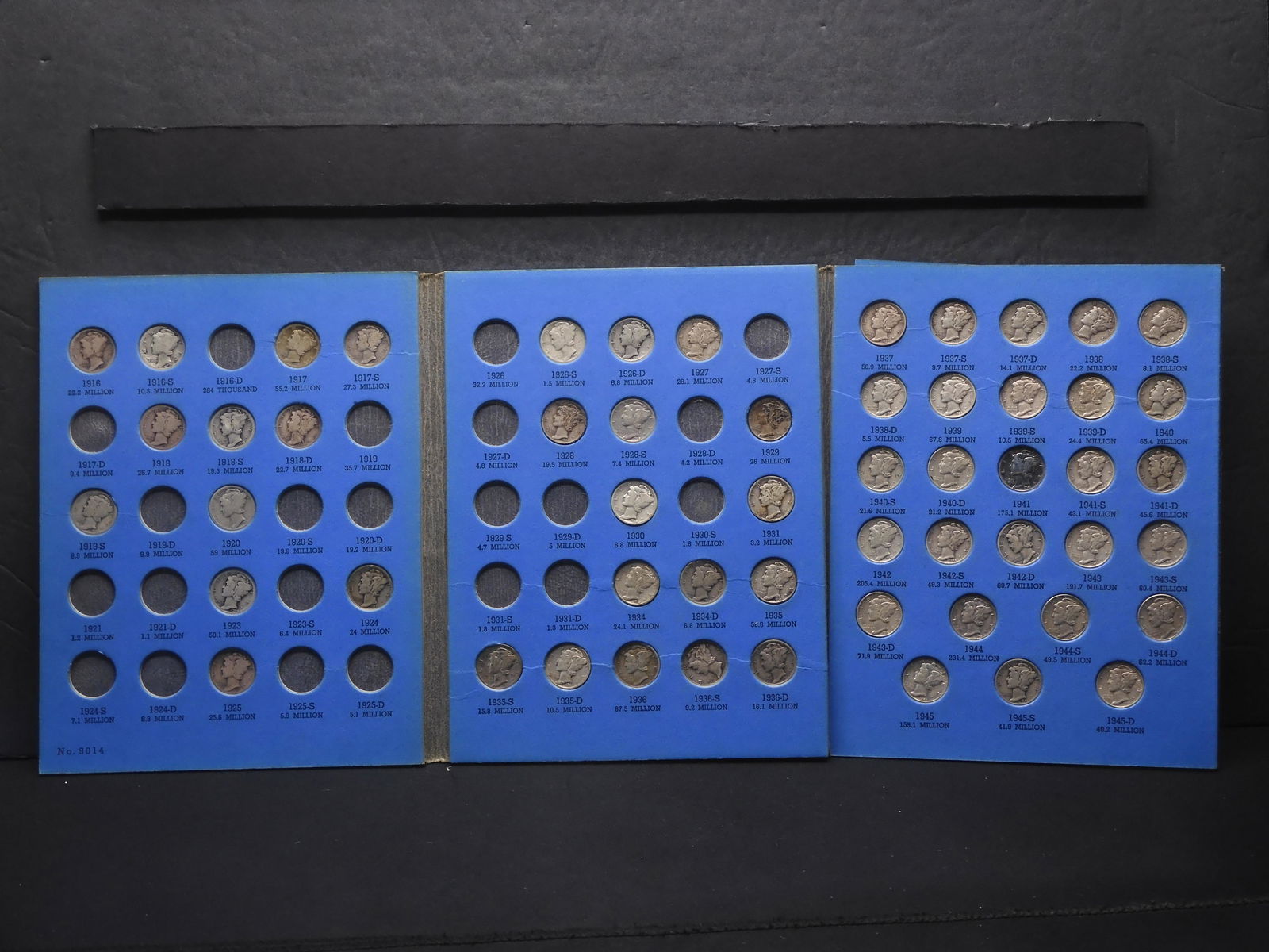 Mercury Head Dime Book with 55 Mercury Head Dimes (1 of 8)