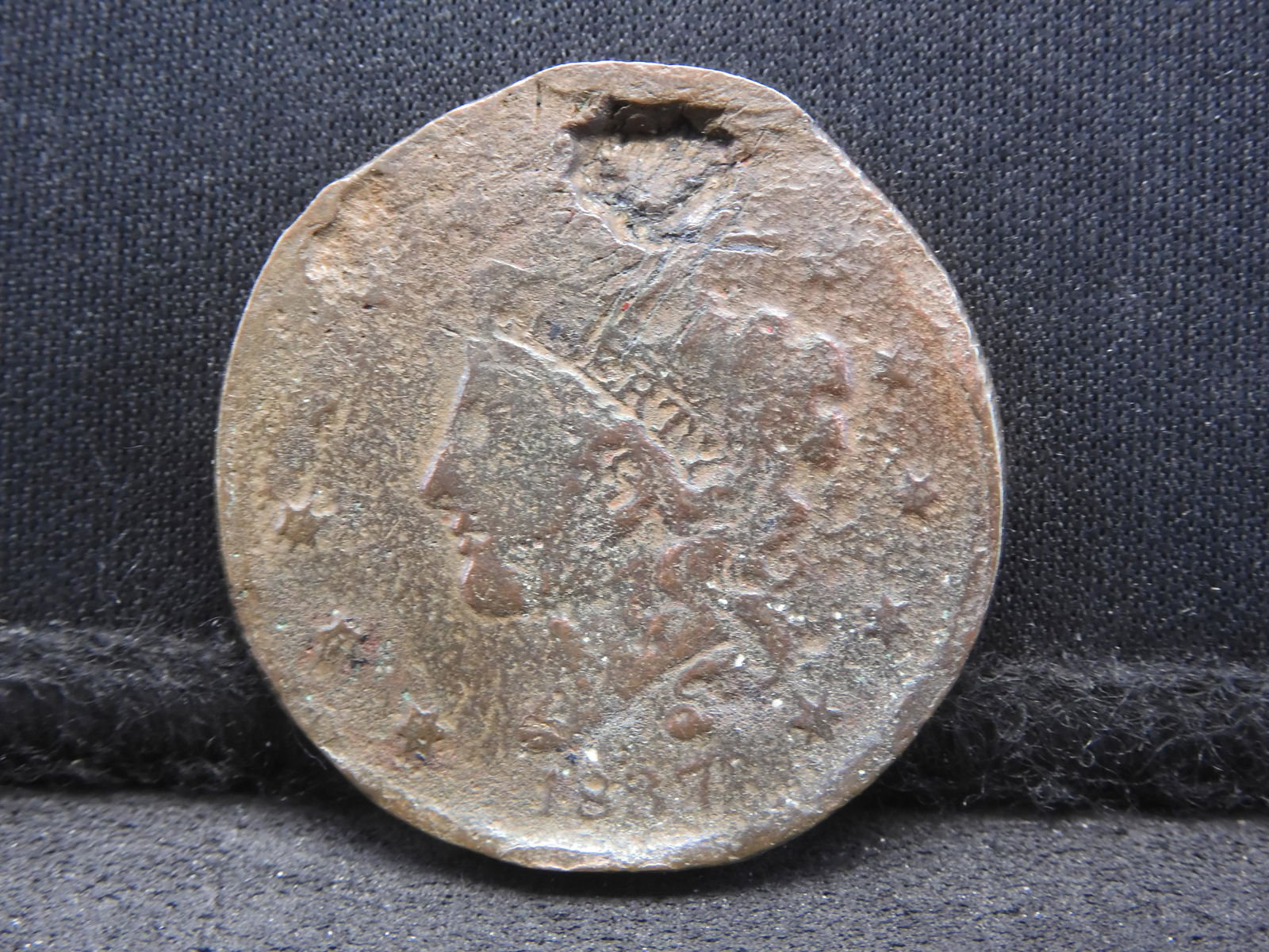 1837 Matron Head Large Cent - Full Liberty! (1 of 2)