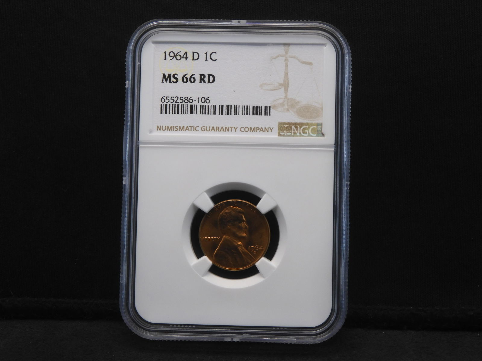 1964-D Lincoln Cent - NGC MS66 RD (1 of 4)