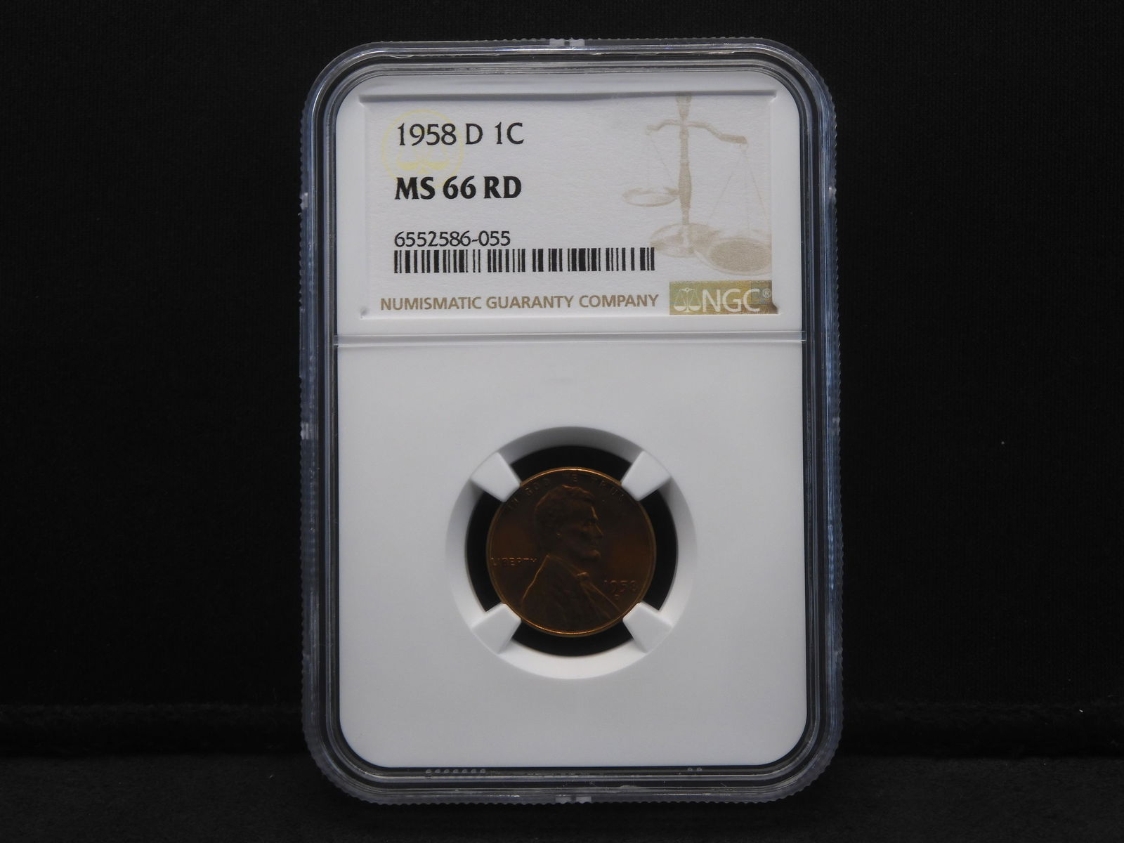 1958-D Lincoln Wheat Cent - NGC MS66 RD (1 of 4)