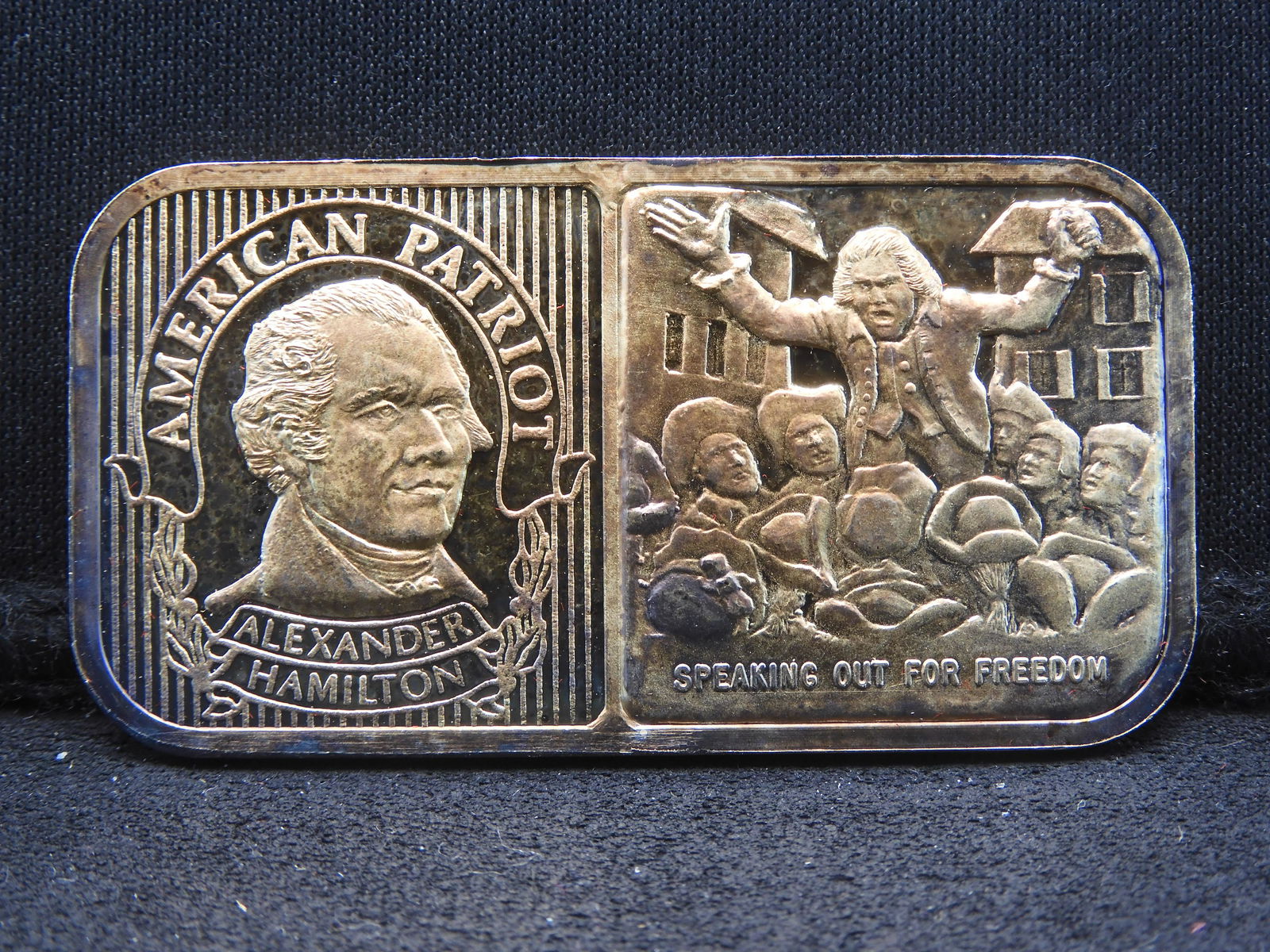 20 Grams .999 Fine Silver Art Bar w/ Heavy Gold Electroplate Bar (1 of 3)