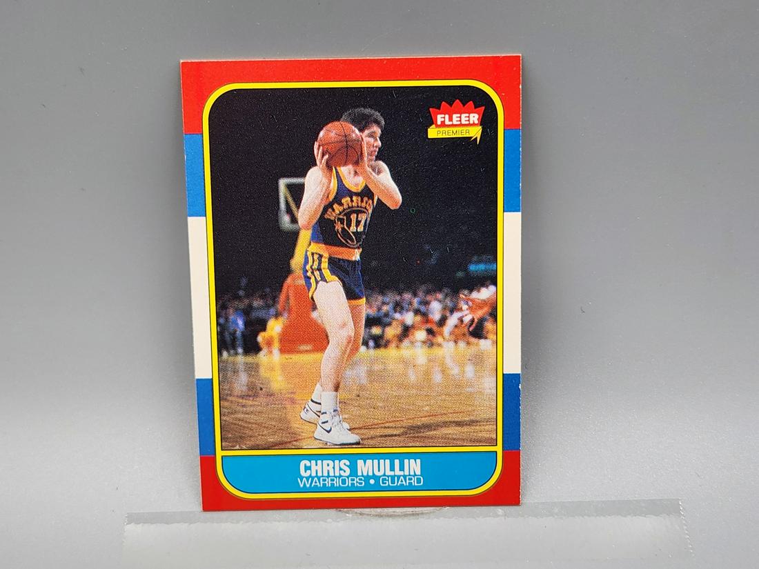 1986 Fleer Chris Mullin #77 Rookie HOF: 1986 Fleer Chris Mullin #77 Rookie HOF