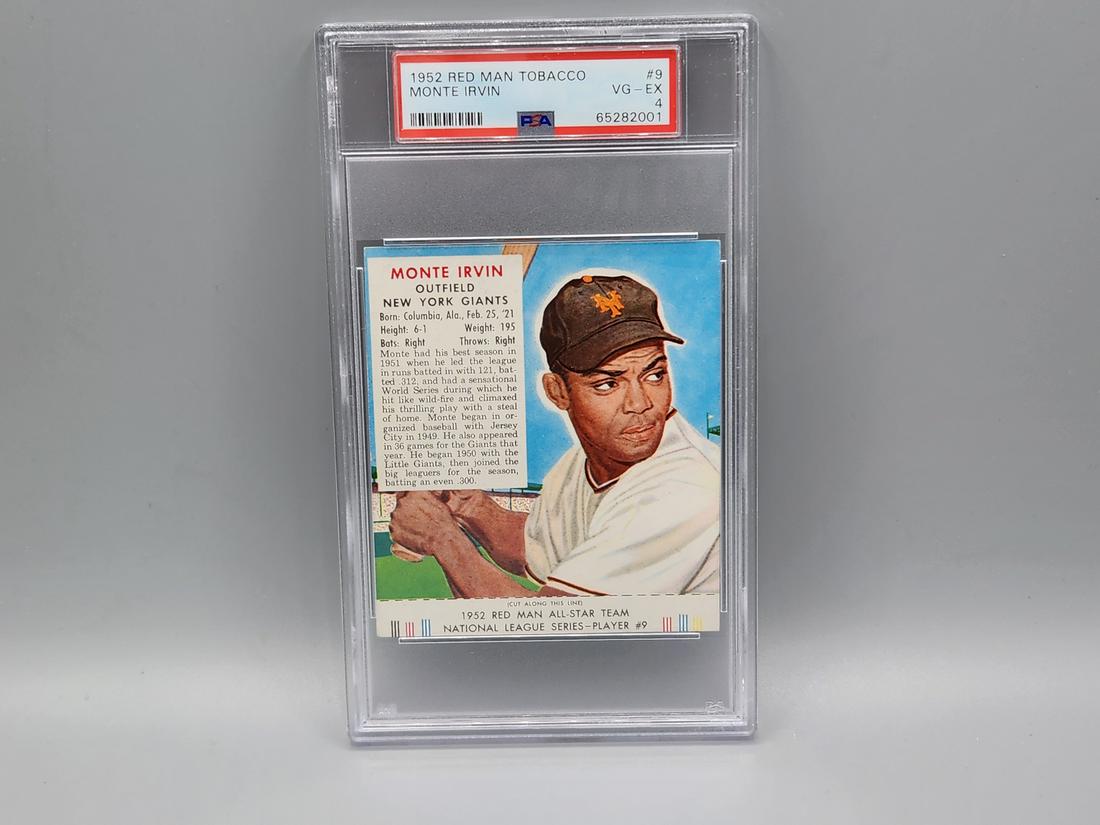 1952 Red Man Monte Irvin #9 PSA 4 HOF (1 of 2)