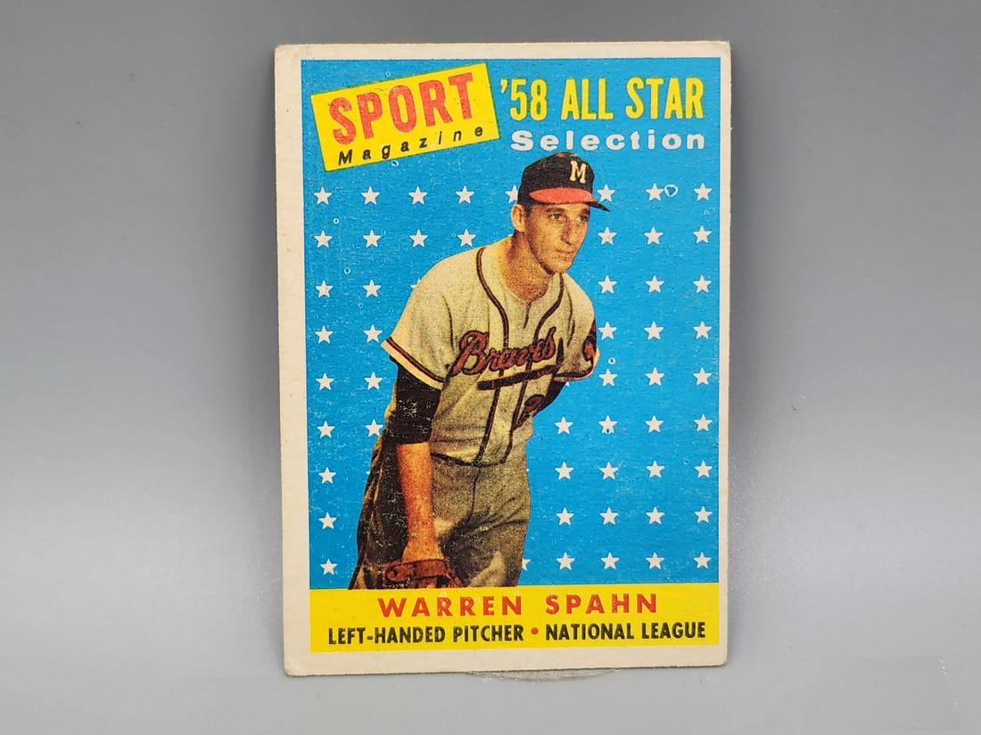 1958 Topps Warren Spahn #494 HOF (1 of 2)