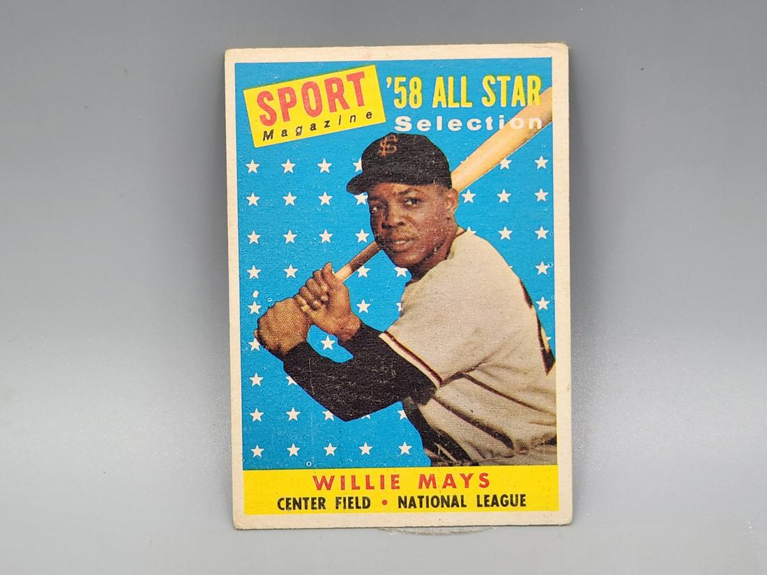 1958 Topps Willie Mays #486 HOF: 1958 Topps Willie Mays #486 HOF