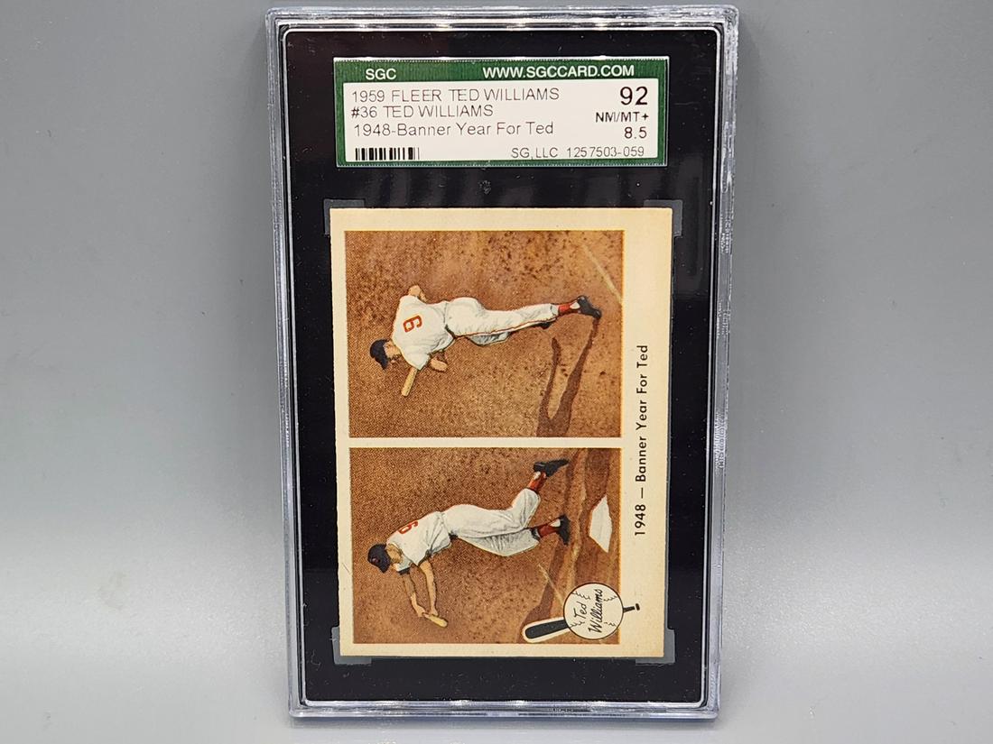 1959 Fleer Ted Williams #36 SGC 8.5 HOF (1 of 2)
