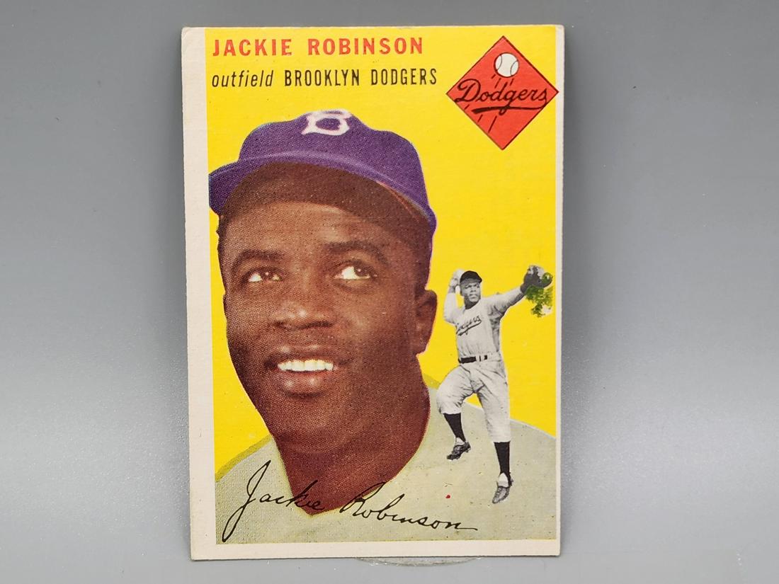1954 Topps Jackie Robinson #10 HOF (1 of 2)