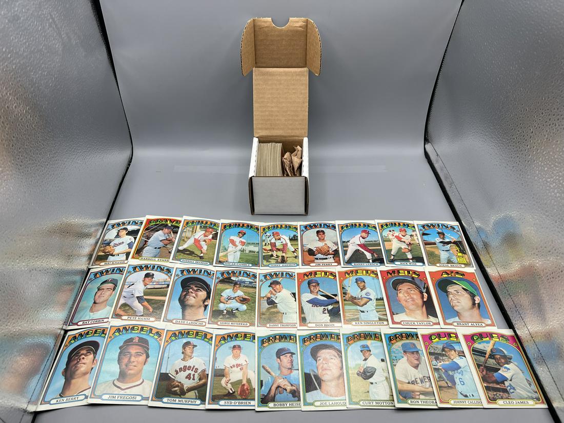 1972 Topps Baseball Card Lot (105) w/ Some Rookies and High Numbers (1 of 5)
