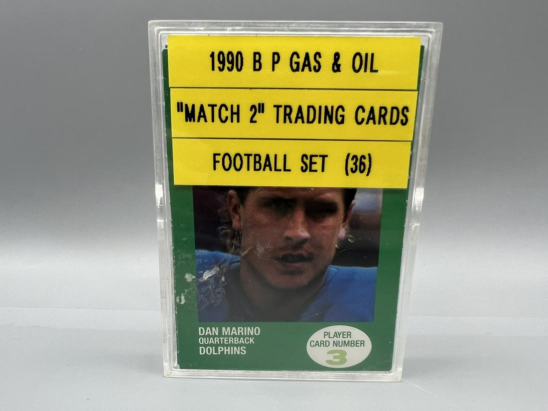1990 British Petroleum Complete Football Card Set (36) w/ Marino, Elway, Sanders, Rice, Bo Jackson &: 1990 British Petroleum Complete Football Card Set (36) w/ Marino, Elway, Sanders, Rice, Bo Jackson & Many Stars