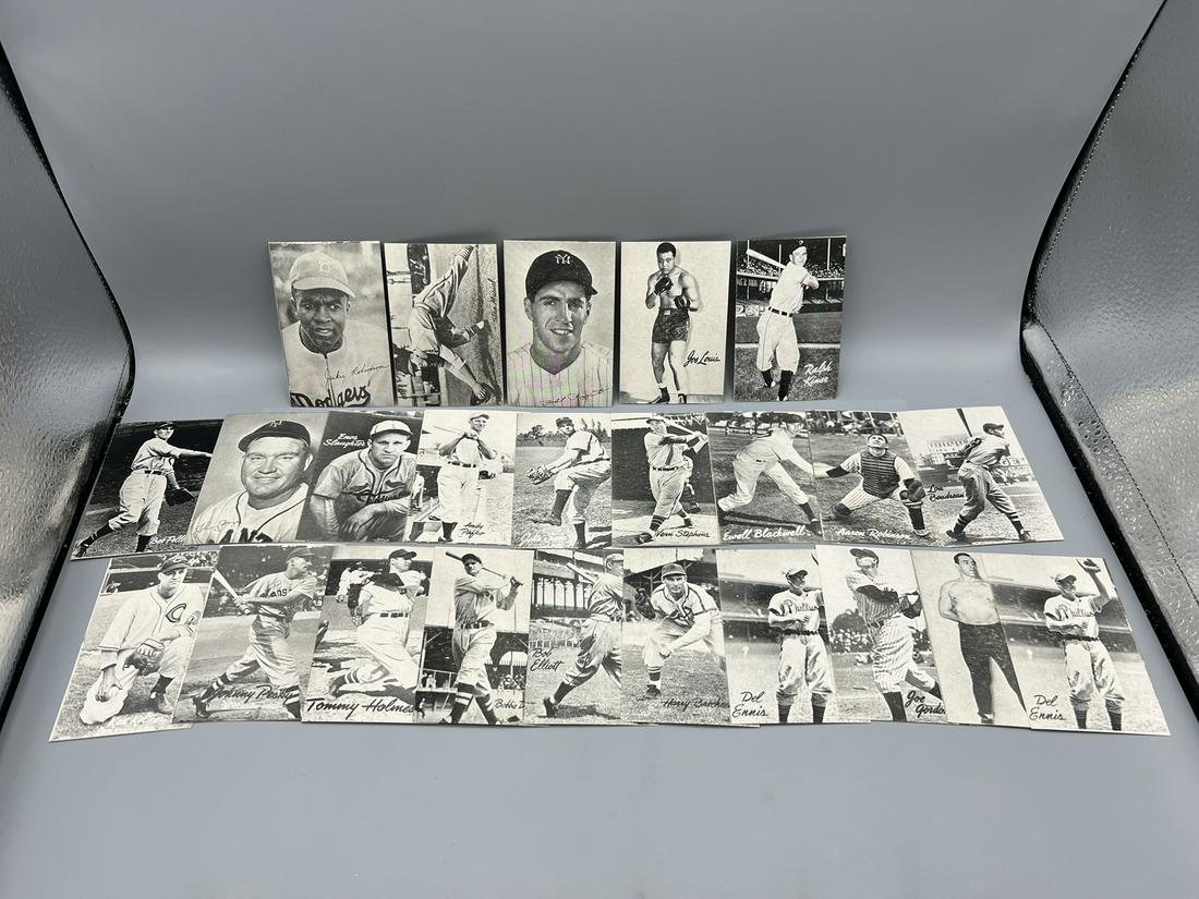 Square Corner Bond Bread Complete Baseball Card Set (24) w/ Jackie Robinson, Stan Musial 1947-49? (1 of 6)