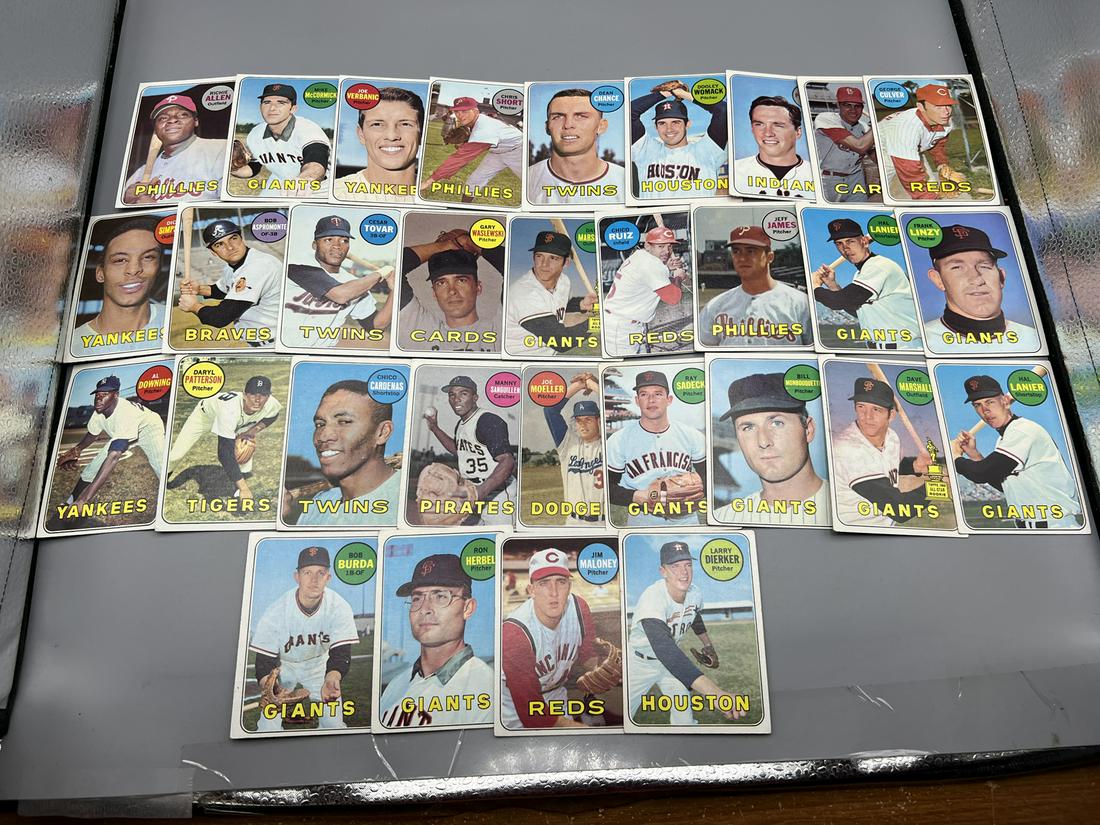 1969 Topps Baseball Card Lot (31) - Mid Grade (1 of 5)