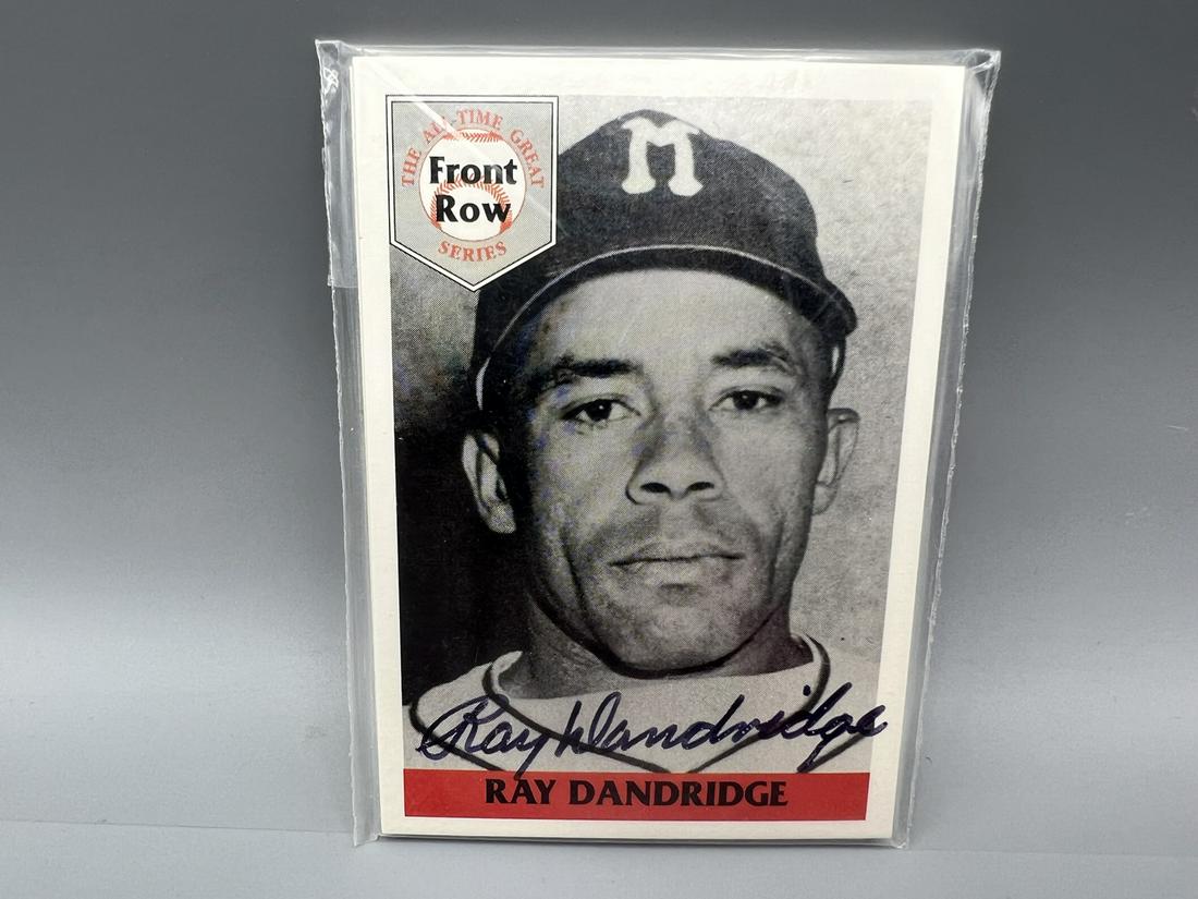 1992 Front Row Ray Dandridge Factory Sealed 5 Card Set - Top Card Autographed with COA (1 of 2)