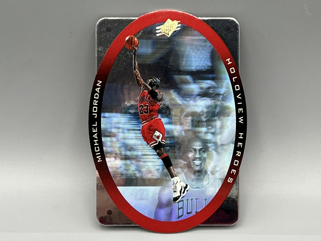 1996 Upper Deck SPX Michael Jordan #H1 Holoview Heroes Die Cut Insert (1 of 2)