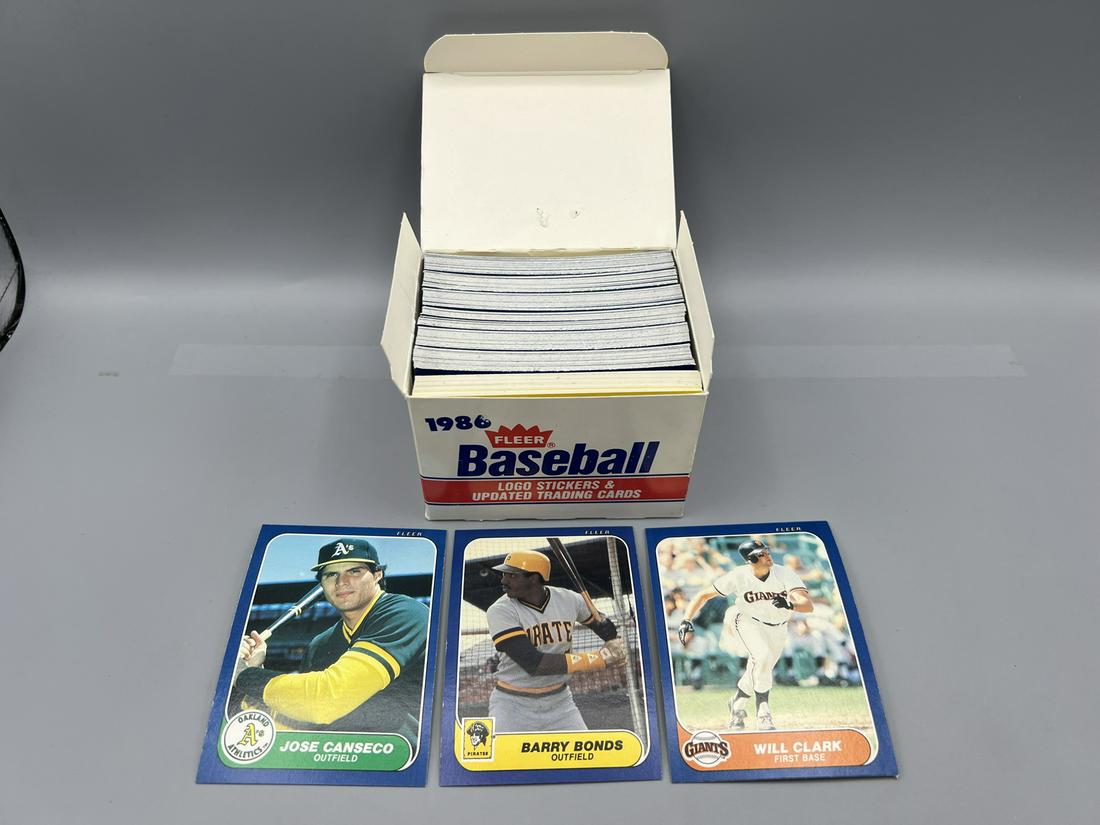 1986 Fleer Update Baseball Card Set (132) w/ Barry Bonds, Jose Canseco, Will Clark Rookie Cards (1 of 3)