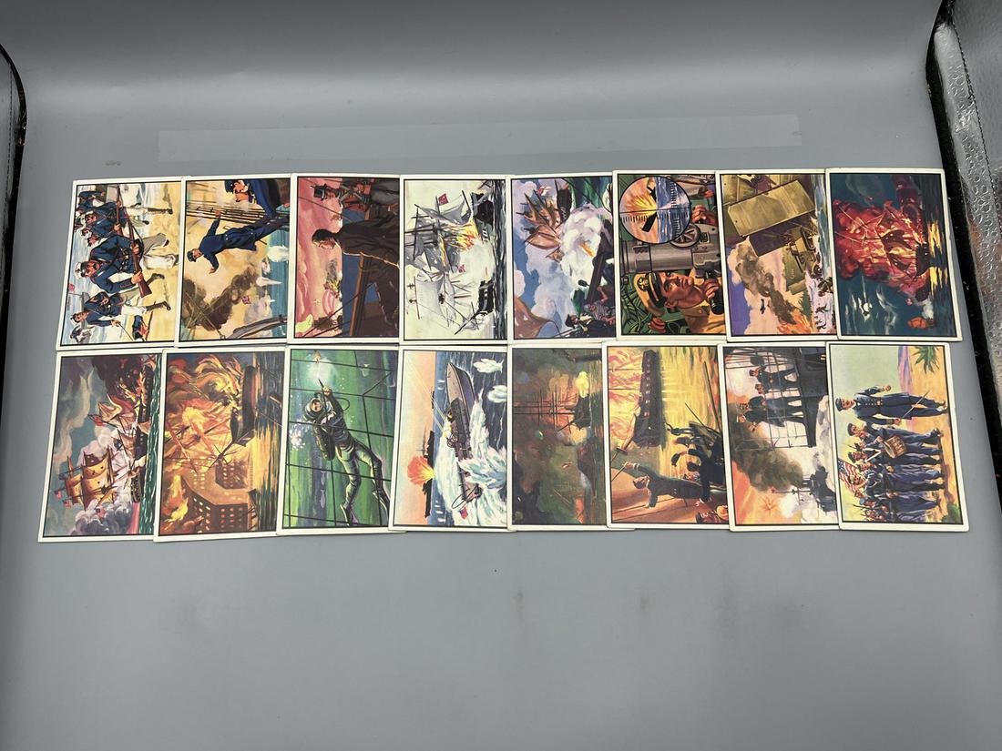 1954 Bowman US Navy Victories Partial Set (16): 1954 Bowman US Navy Victories Partial Set (16)