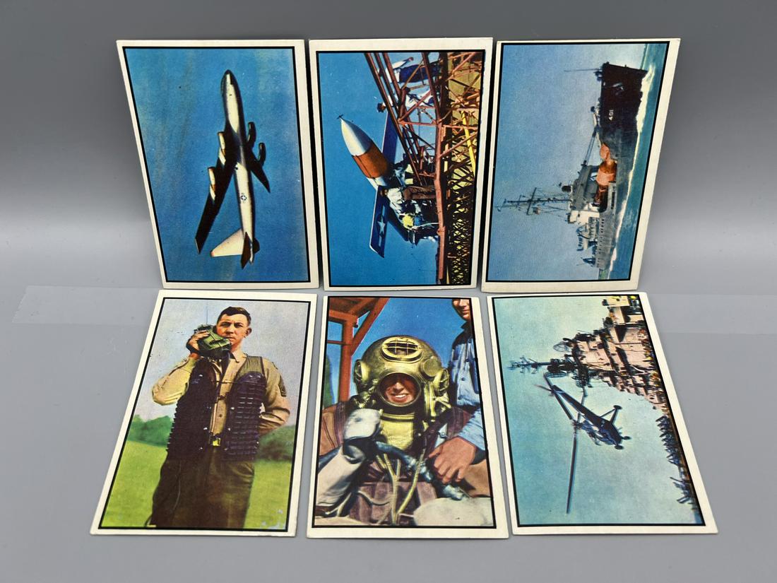 1954 Bowman Power for Peace (6) Trading Card Lot: 1954 Bowman Power for Peace (6) Trading Card Lot