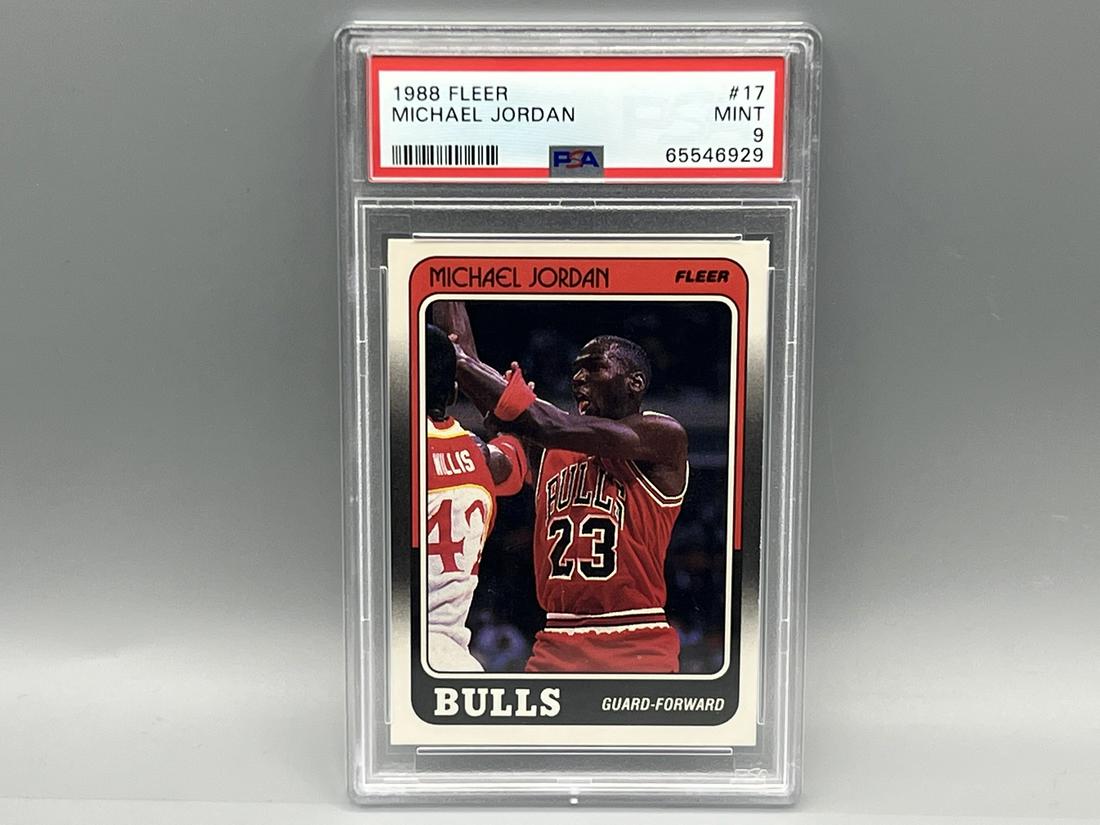 1988 Fleer Basketball #17 Michael Jordan PSA 9 (1 of 2)
