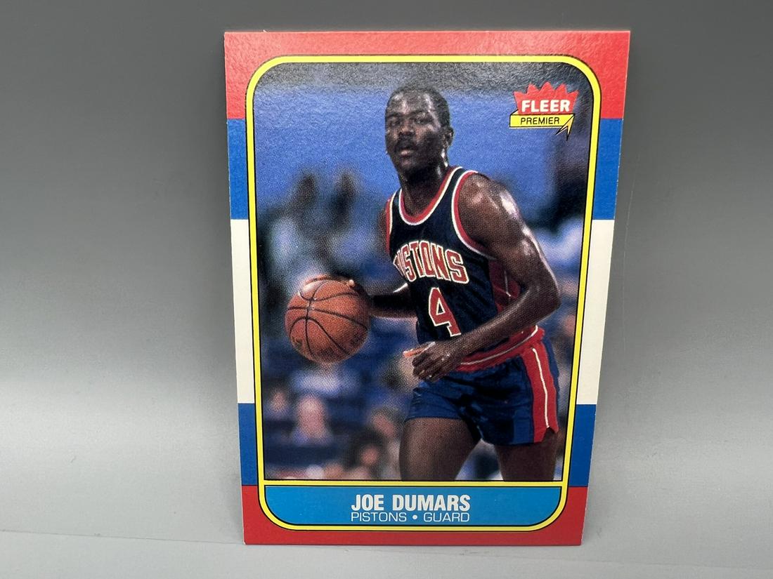 1986 Fleer #27 Joe Dumars Rookie (1 of 2)