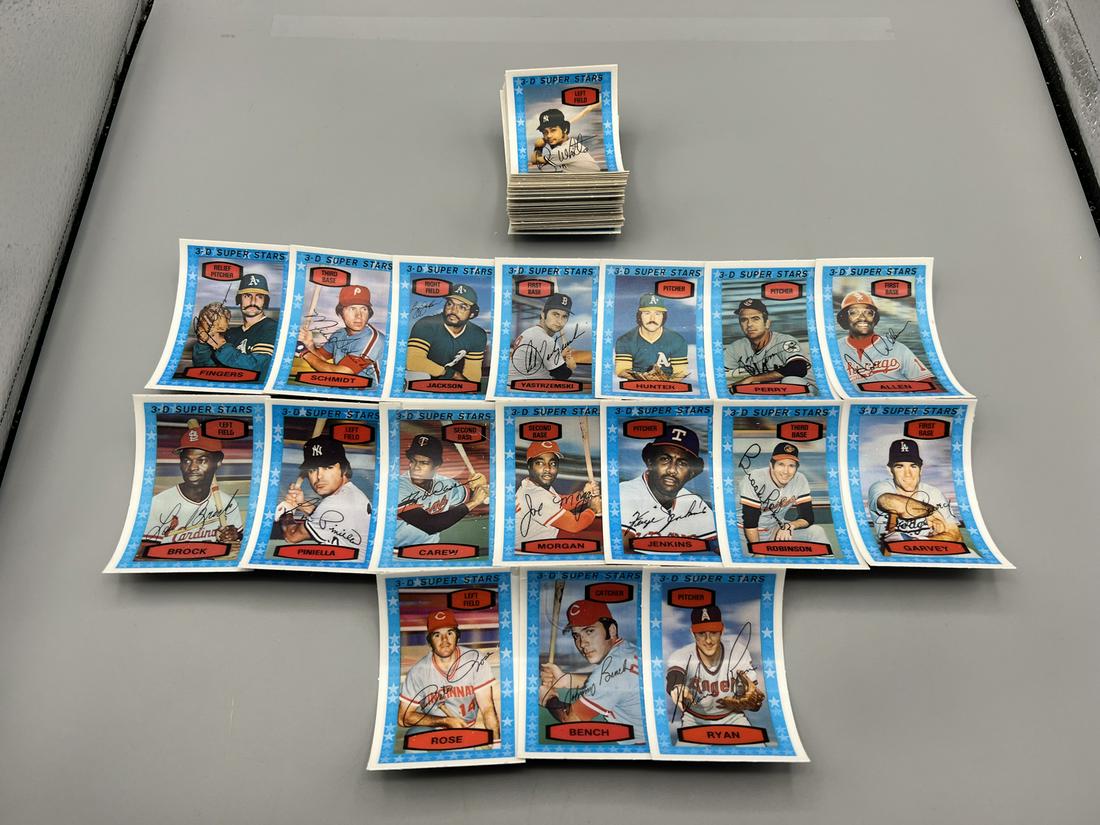 1975 Kellogg 3D Complete Set (57/57)- Majority appear to be in Higher Grade Condition but some less: 1975 Kellogg 3D Complete Set (57/57)- Majority appear to be in Higher Grade Condition but some lesser