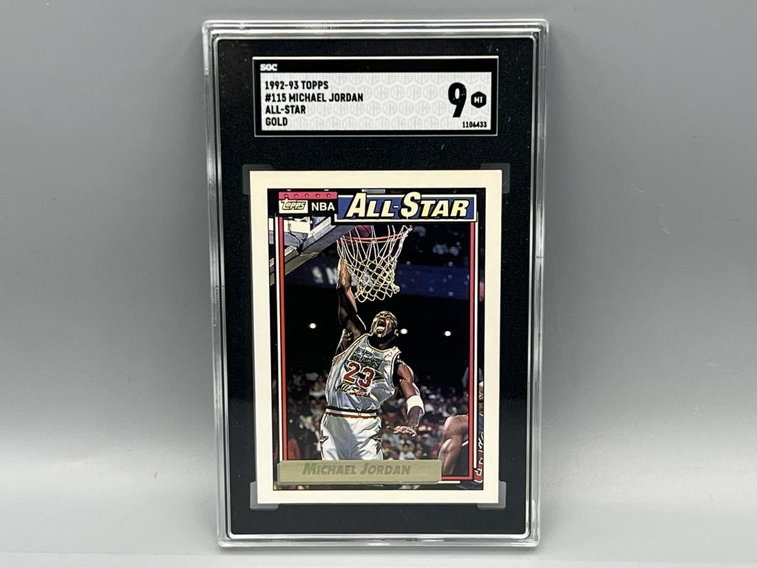 1992-93 Topps Michael Jordan All Star Gold #115 SGC Mint 9 (1 of 2)