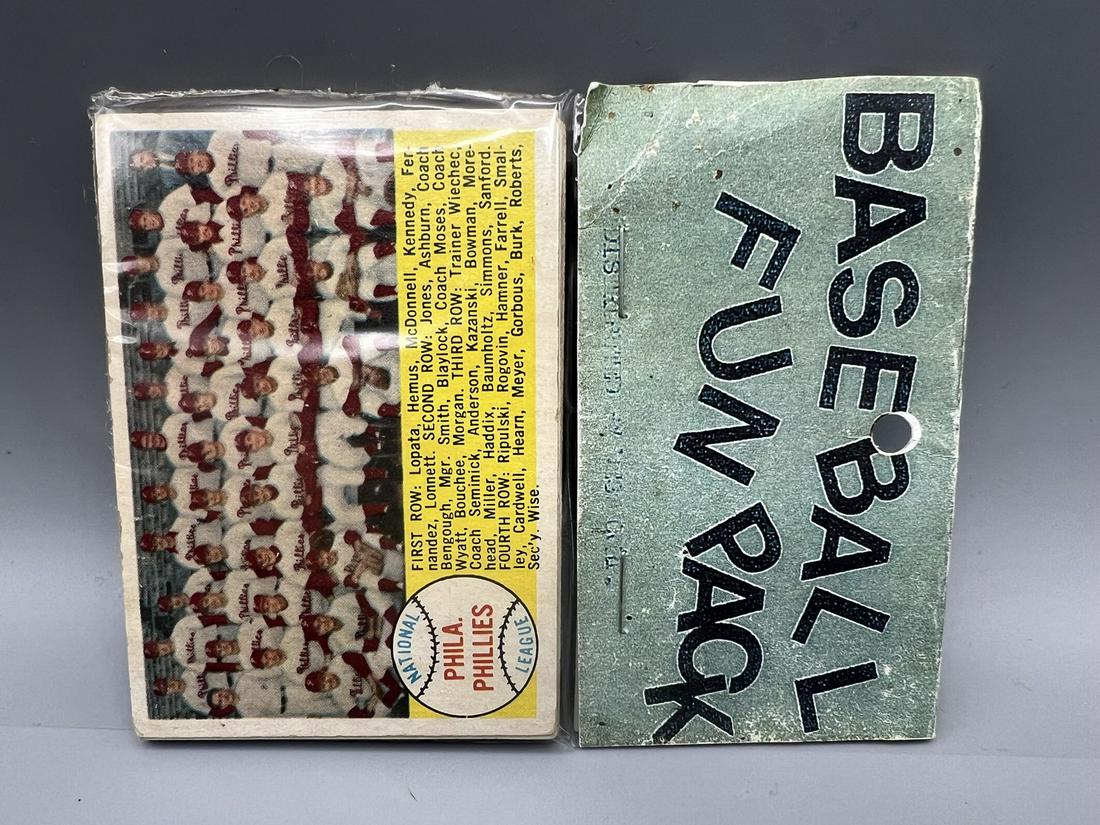 1958 Topps Baseball West Corp. Unopened Cello Fun Pack - Larry Doby On Back (1 of 2)