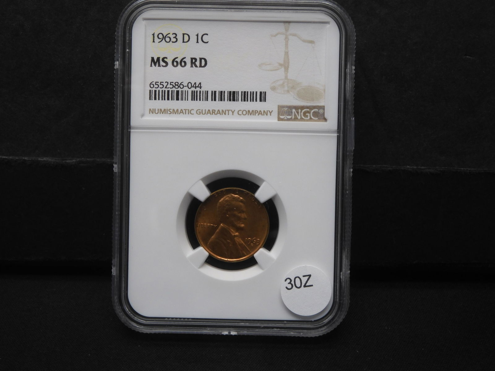1963-D MS66RD Lincoln Cent Graded by NGC (1 of 4)