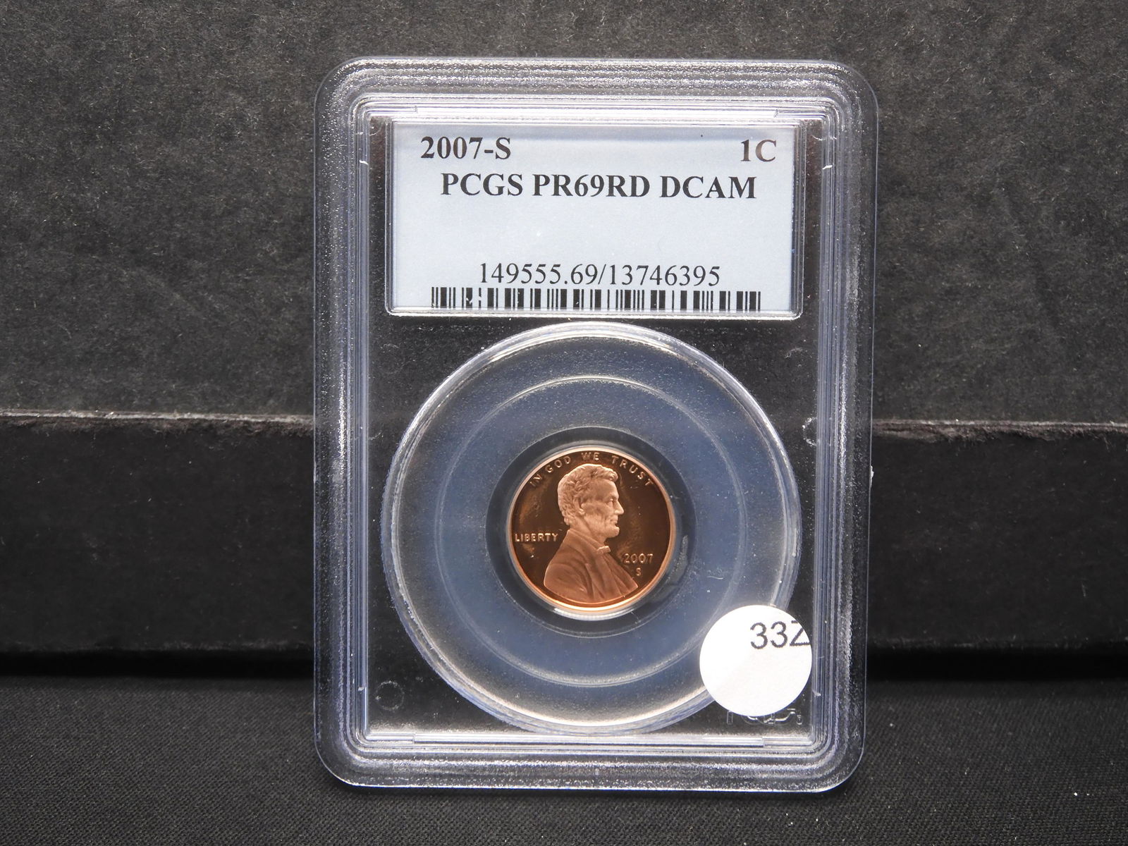 2007-S PR69RD DCAM Lincoln Cent Graded by PCGS (1 of 4)
