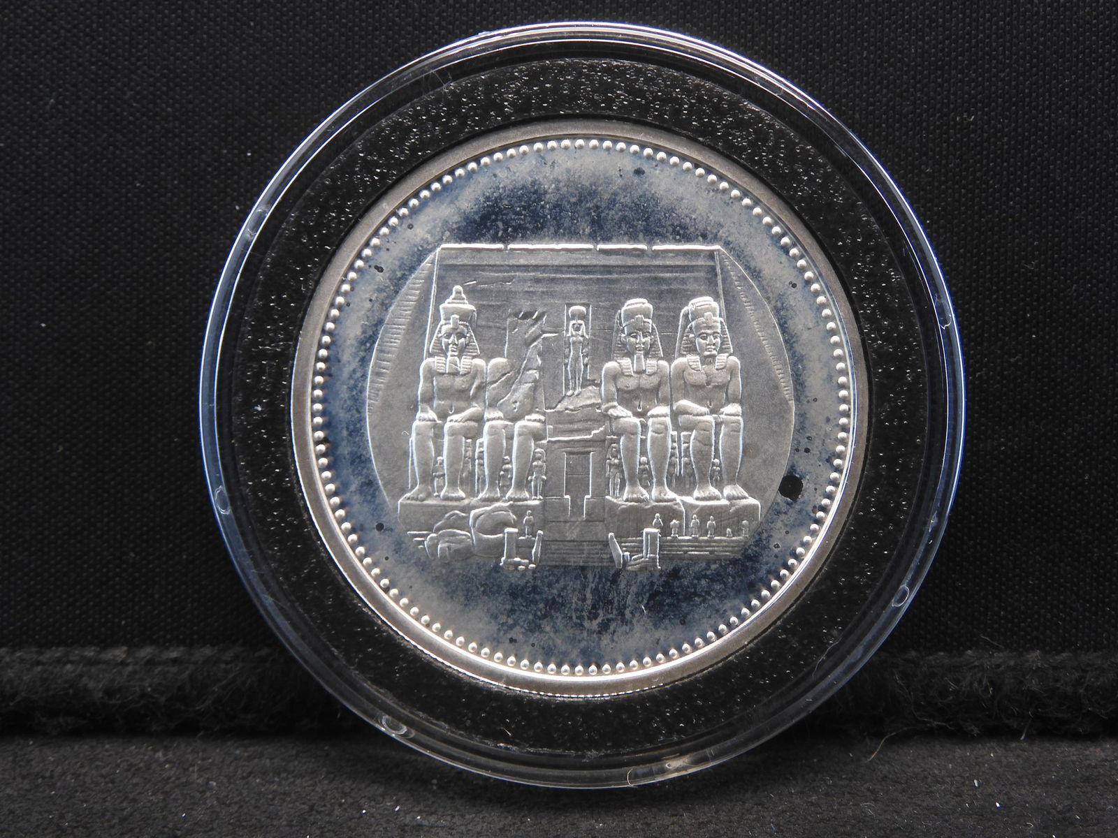 1994 Egypt .999 silver 5 pounds.  Pictures temple of Ramses I.  GEM Proof. (1 of 2)