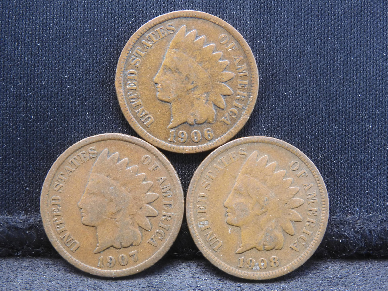 1906, 1907, 1908 Indian Pennies: 1906, 1907, 1908 Indian Pennies